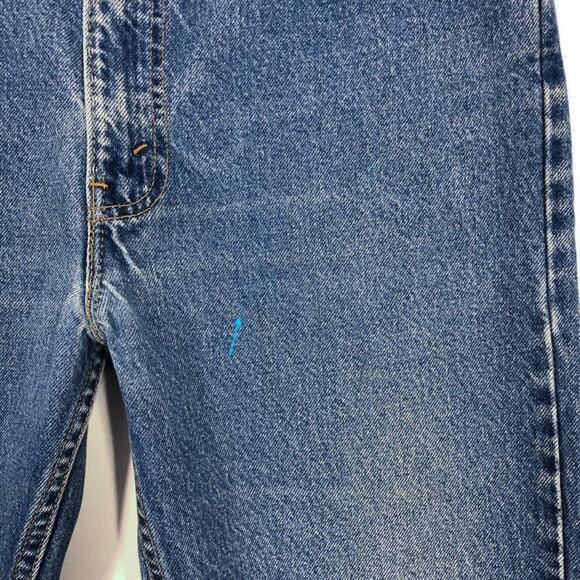 Levis 505 Jeans VTG 90s Orange Tab Relaxed Fit Straight Leg Distressed Waist 33 - Picture 4 of 16